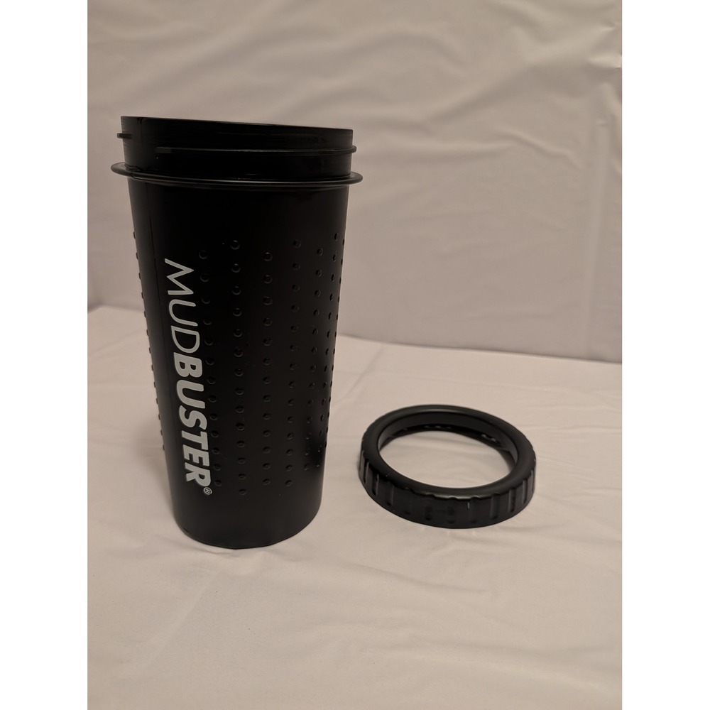 Dexas MudBuster Portable‎ Dog Paw Cleaner Large Black Silicone Wash Cup with Lid - Picture 3 of 4